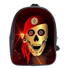 Funny, Happy Skull School Bags(large) 