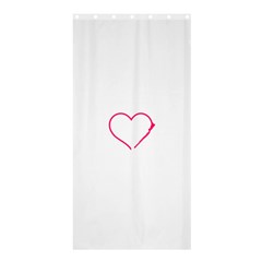 Customizable Shotgun Heart Shower Curtain 36  X 72  (stall)  by CraftyLittleNodes