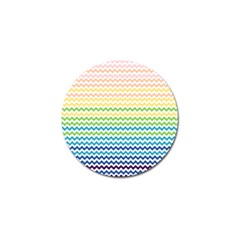 Pastel Gradient Rainbow Chevron Golf Ball Marker by CraftyLittleNodes