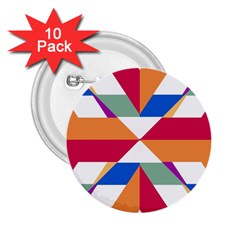 Shapes In Triangles 2 25  Button (10 Pack)