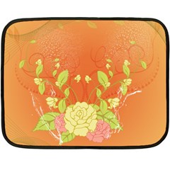 Beautiful Flowers In Soft Colors Double Sided Fleece Blanket (mini) 