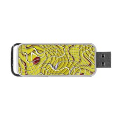 Ribbon Chaos 2 Yellow Portable Usb Flash (two Sides)