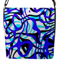 Ribbon Chaos Ocean Flap Messenger Bag (s) by ImpressiveMoments