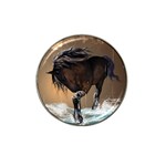 Beautiful Horse With Water Splash Hat Clip Ball Marker (10 pack) Front