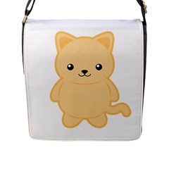 Kawaii Cat Flap Messenger Bag (l)  by KawaiiKawaii