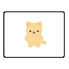 Kawaii Cat Double Sided Fleece Blanket (small)  by KawaiiKawaii