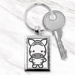 Kawaii Zebra Key Chains (rectangle)  by KawaiiKawaii