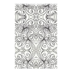 Drawing Floral Doodle 1 Shower Curtain 48  X 72  (small)  by MedusArt