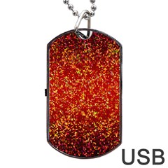 Glitter 3 Dog Tag Usb Flash (two Sides)  by MedusArt