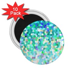 Mosaic Sparkley 1 2 25  Magnets (10 Pack)  by MedusArt