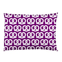 Purple Pretzel Illustrations Pattern Pillow Cases (two Sides) by GardenOfOphir