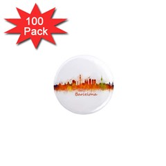 Barcelona City Art 1  Mini Magnets (100 Pack)  by hqphoto