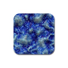 Alien Dna Blue Rubber Square Coaster (4 Pack)  by ImpressiveMoments