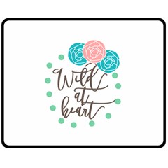 Wild At Heart Flowers Fleece Blanket (medium) 