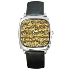 Alien Skin Hot Golden Square Metal Watches by ImpressiveMoments