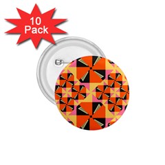 Windmill In Rhombus Shapes 1 75  Button (10 Pack) 