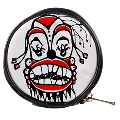 Dark Clown Drawing Mini Makeup Bags by dflcprints