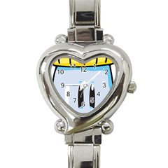 Purp Baby Bottle Heart Italian Charm Watch by grimelab