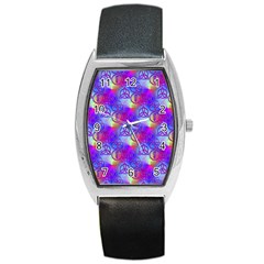 Rainbow Led Zeppelin Symbols Tonneau Leather Watch by SaraThePixelPixie