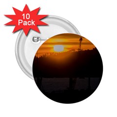 Aerial View Sunset Scene Of Montevideo Uruguay 2 25  Buttons (10 Pack)  by dflcprints