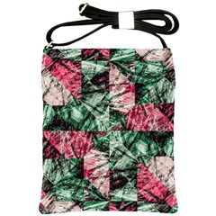 Luxury Grunge Digital Pattern Shoulder Sling Bags by dflcprints