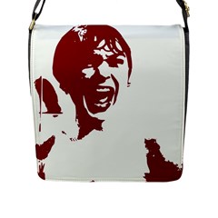 Psycho Flap Messenger Bag (l)  by icarusismartdesigns