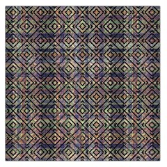 Multicolored Ethnic Check Seamless Pattern Large Satin Scarf (square)