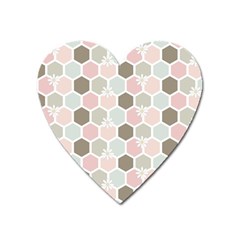 Spring Bee Heart Magnet by Kathrinlegg