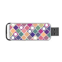 Dots And Squares Portable Usb Flash (one Side) by Kathrinlegg