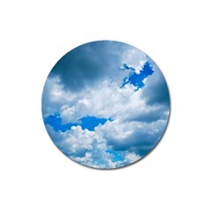 Cumulus Clouds Magnet 3  (round)