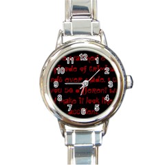 I ve Watched Enough Criminal Minds Round Italian Charm Watches by girlwhowaitedfanstore