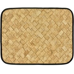 Tan Diamond Brick Fleece Blanket (mini)