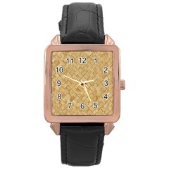 Tan Diamond Brick Rose Gold Watches by trendistuff