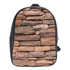 Stone Wall Brown School Bags (xl)  by trendistuff