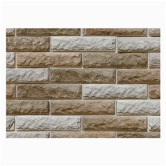 Light Brick Wall Large Glasses Cloth (2-side) by trendistuff