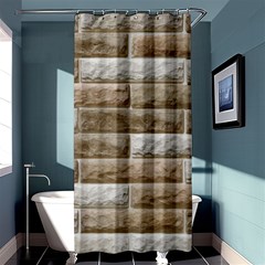 Light Brick Wall Shower Curtain 36  X 72  (stall) 