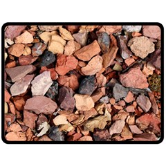 Colored Rocks Double Sided Fleece Blanket (large) 