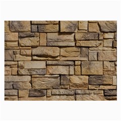 Block Wall 1 Large Glasses Cloth (2-side) by trendistuff