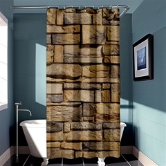 Block Wall 1 Shower Curtain 36  X 72  (stall)  by trendistuff