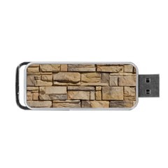 Block Wall 1 Portable Usb Flash (one Side)