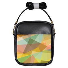 Fading Shapes Girls Sling Bag by LalyLauraFLM