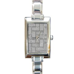 Alternating Grey Brick Rectangle Italian Charm Watches by trendistuff