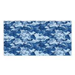 Camo Navy Satin Shawl