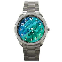 Shades Of Blue Sport Metal Watches by trendistuff