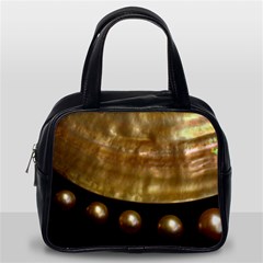 Golden Pearls Classic Handbags (one Side) by trendistuff