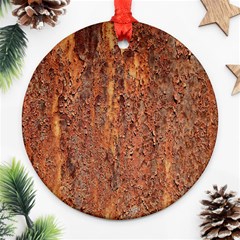 Flaky Rusting Metal Ornament (round)  by trendistuff