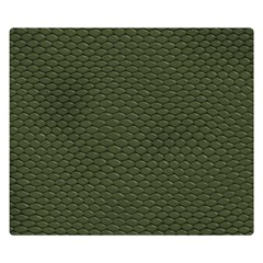 Green Reptile Skin Double Sided Flano Blanket (small)  by trendistuff