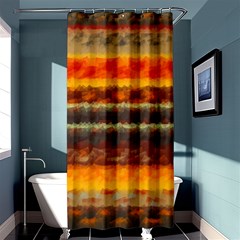 Fading Shapes Texture	shower Curtain 36  X 72 