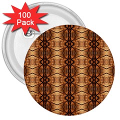 Faux Animal Print Pattern 3  Buttons (100 Pack) 