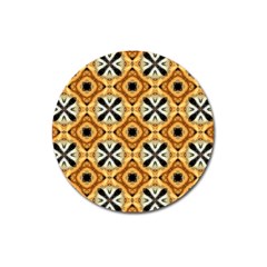 Faux Animal Print Pattern Magnet 3  (round)